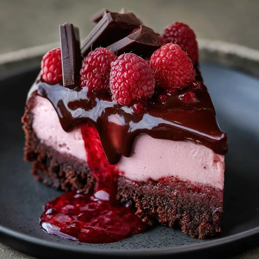 Dark Chocolate Raspberry Cheesecake Recipe - Recipe Image