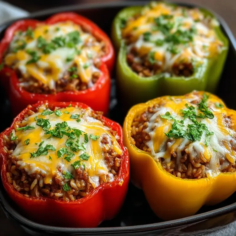 Classic Stuffed Peppers for a Cozy Homemade Dinner Delight Recipe
