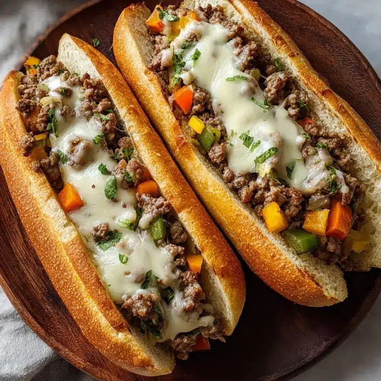 Ground Beef Philly Cheesesteaks Recipe
