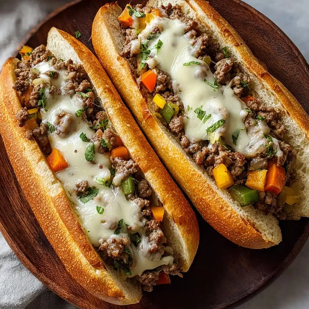 Ground Beef Philly Cheesesteaks Recipe