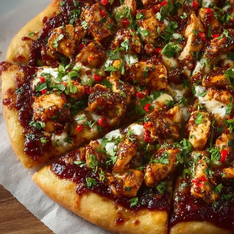 Chili Garlic Chicken Pizza Recipe
