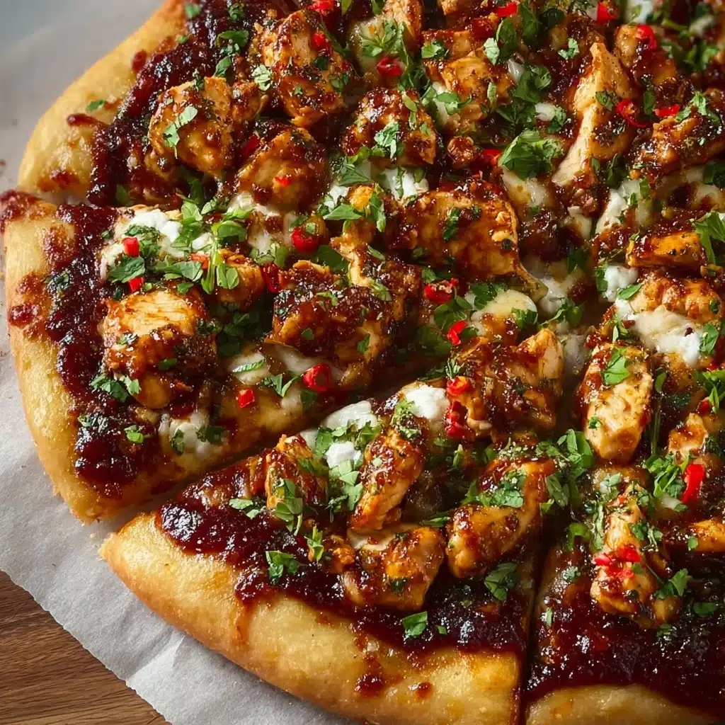 Chili Garlic Chicken Pizza Recipe