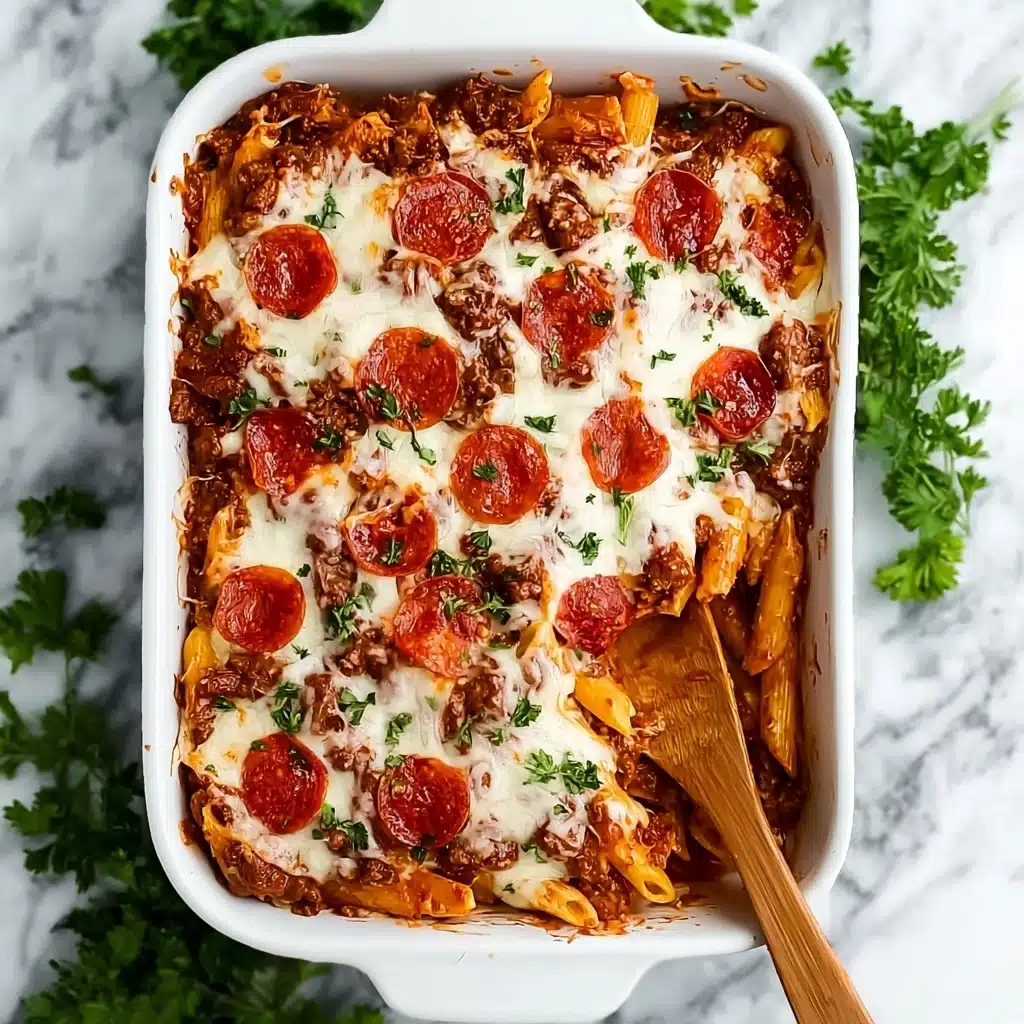Baked Pizza Pasta Recipe