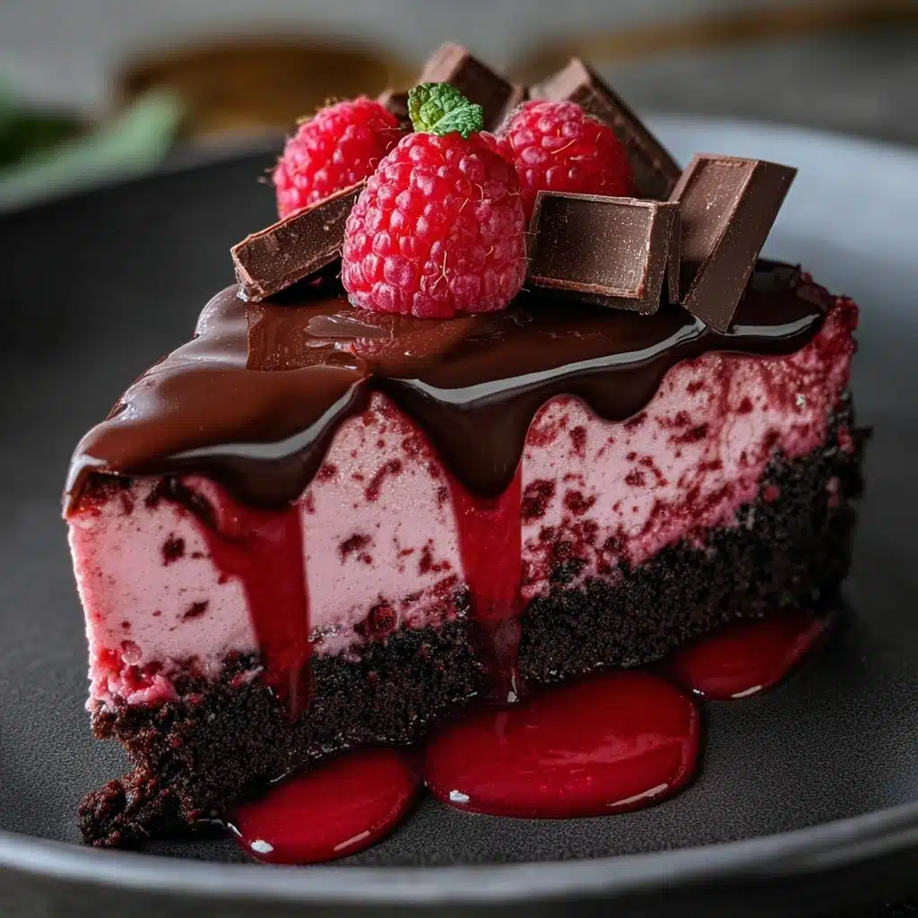 Dark Chocolate Raspberry Cheesecake Recipe - Recipe Image