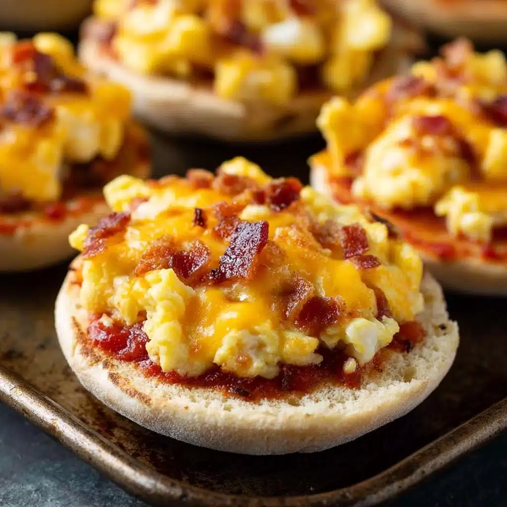 English Muffin Breakfast Pizzas Recipe - Recipe Image