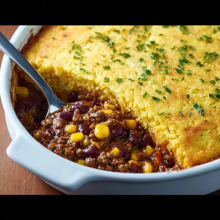 Easy Cowboy Cornbread Casserole Recipe