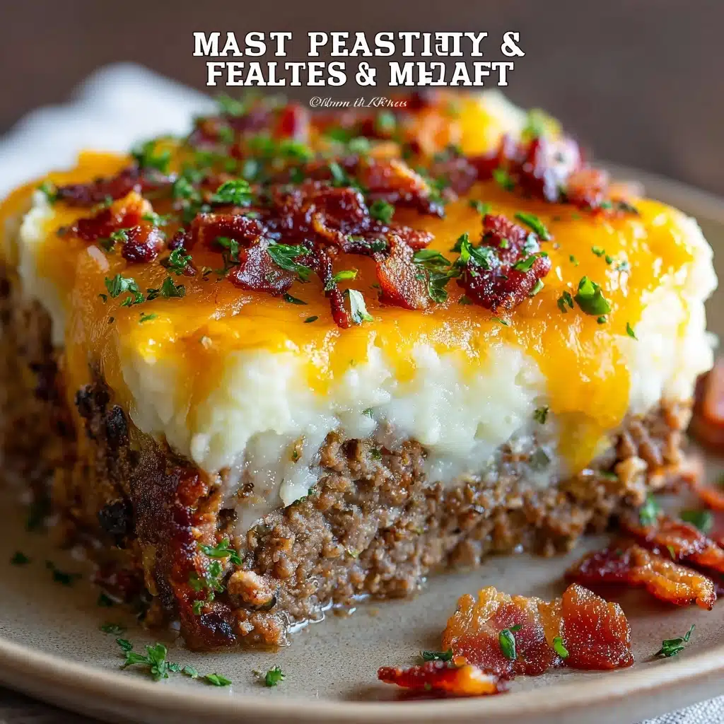 Meatloaf with Mashed Potatoes and Cheese Recipe - Recipe Image