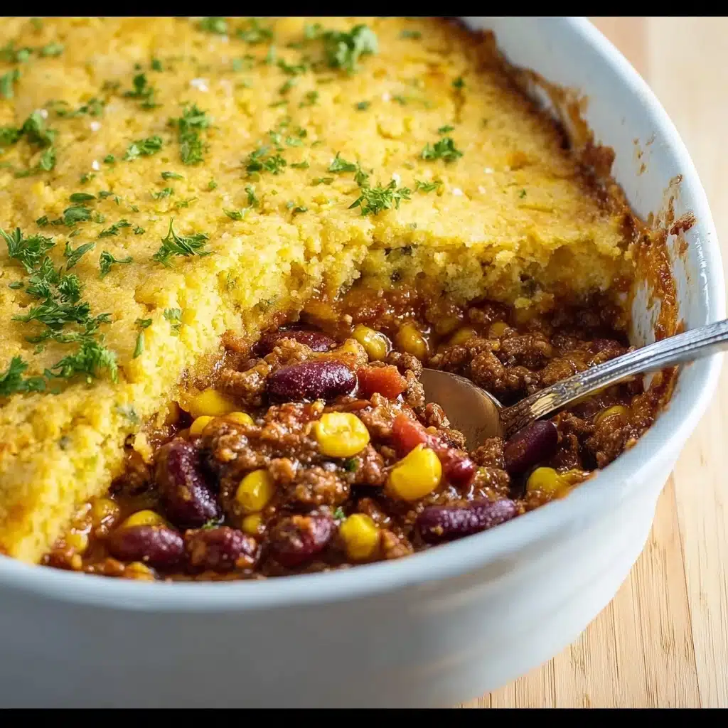 Easy Cowboy Cornbread Casserole Recipe - Recipe Image