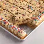 Chewy Sheet Pan Cookie Cake Recipe