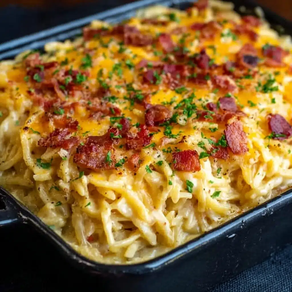Creamy Southern Spaghetti Bake Recipe - Recipe Image
