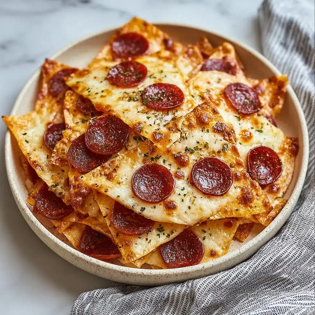 2 ingredient Pizza chips Recipe - Recipe Image