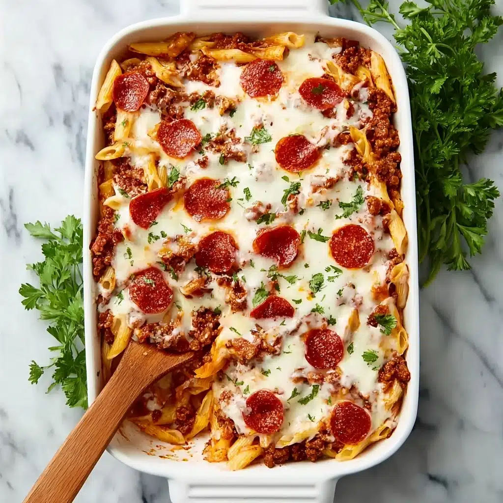 Baked Pizza Pasta Recipe - Recipe Image