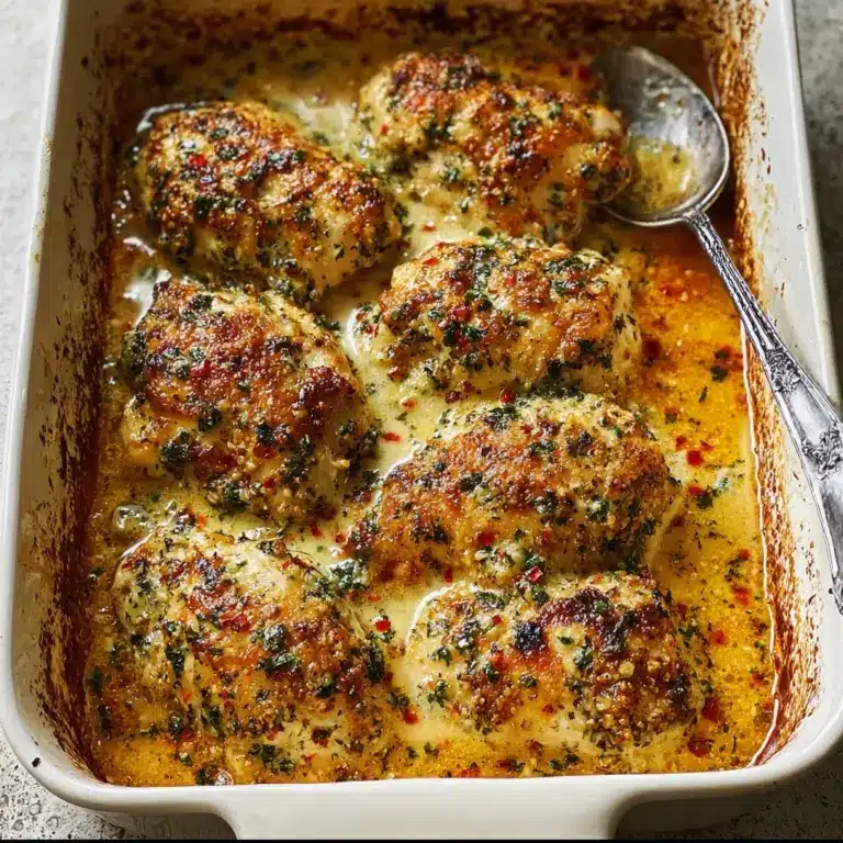 Easy Garlic Parmesan Chicken Bake Recipe