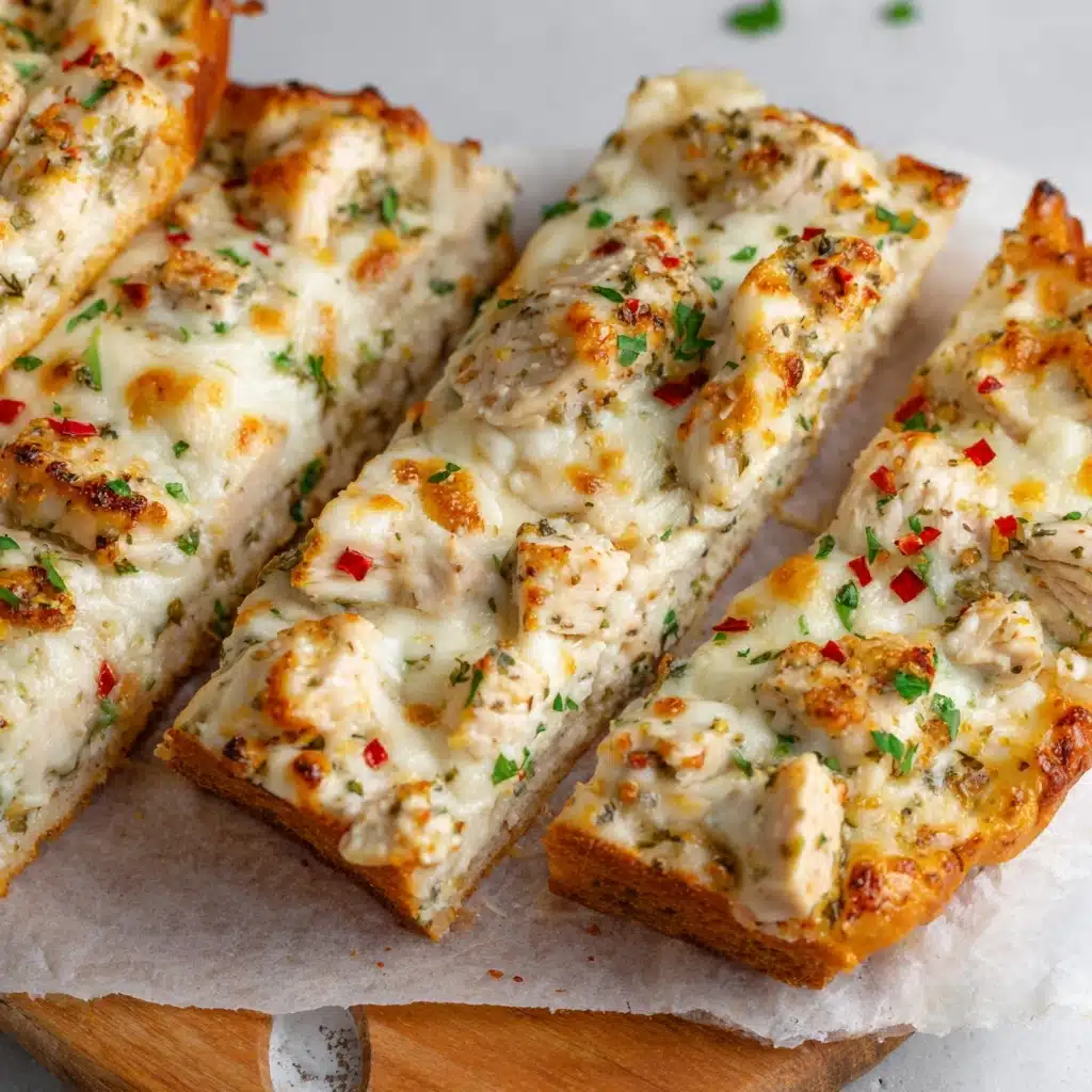 Chicken Alfredo Garlic Bread Recipe