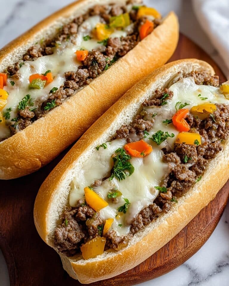 Ground Beef Cheesesteaks Recipe
