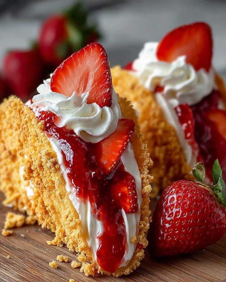 Strawberry Crunch Cheesecake Tacos Recipe