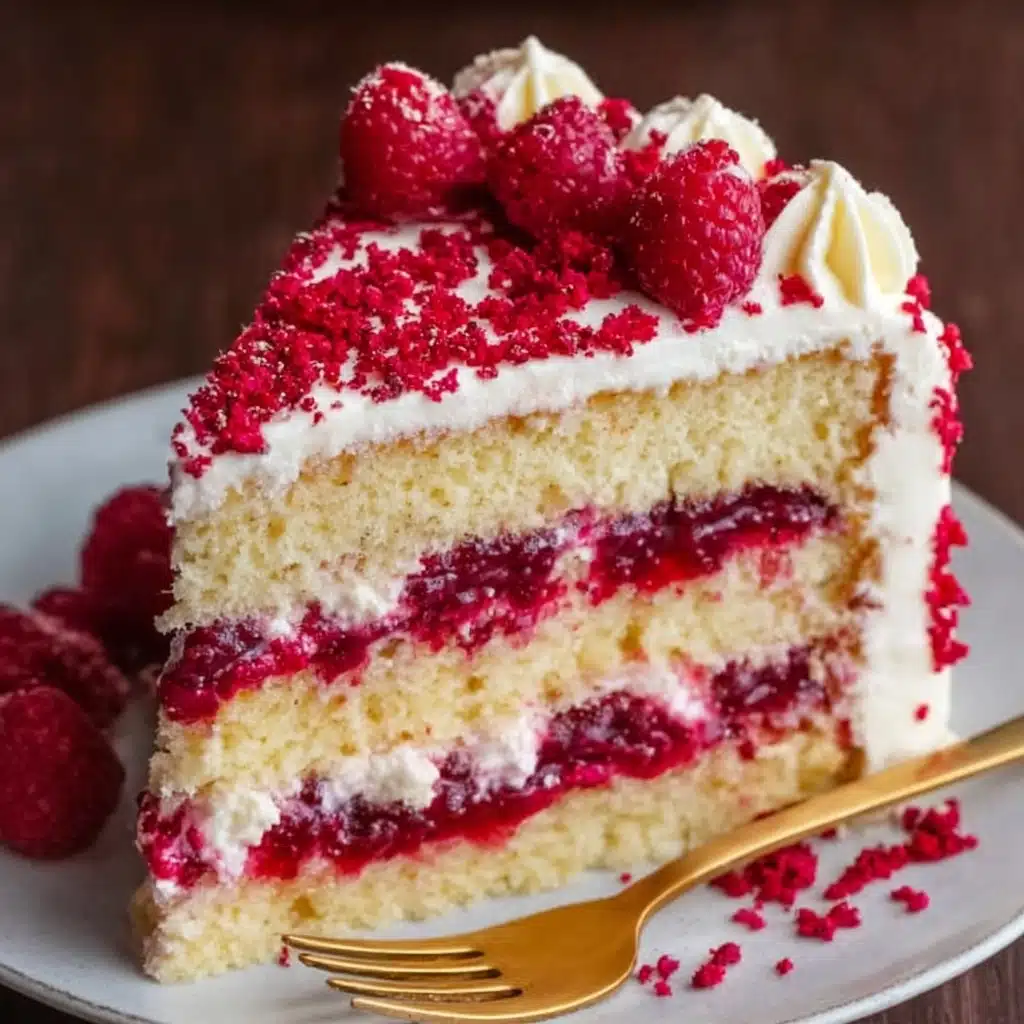 White Chocolate Raspberry Dream Cake Recipe