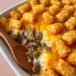 Easy Cheesy Tater Tot Casserole With Ground Beef Recipe