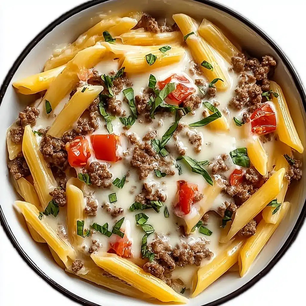 Creamy Rotel Pasta with Ground Beef Recipe - Recipe Image