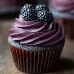 Dark Chocolate Blackberry Cupcakes Recipe