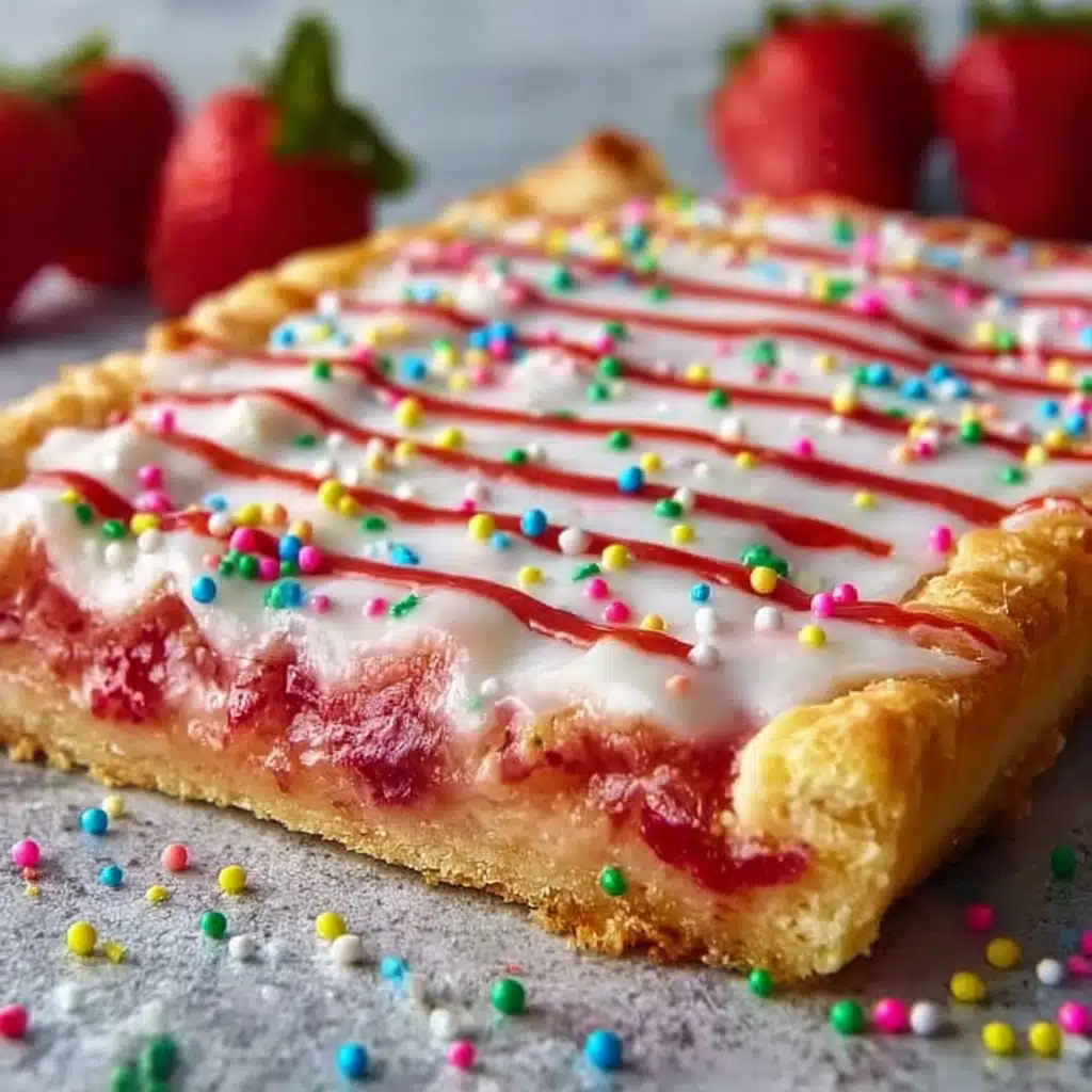 Strawberry Pop Tart Slab Pie Recipe - Recipe Image