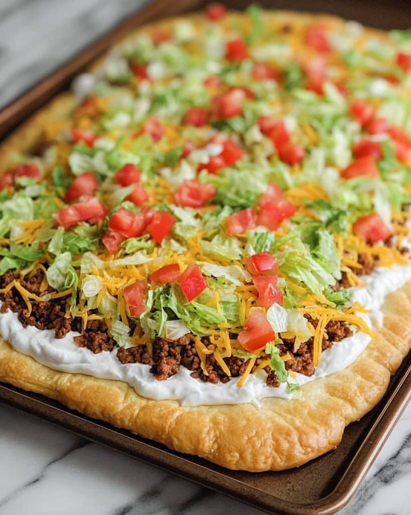 Taco Pizza Appetizer Recipe