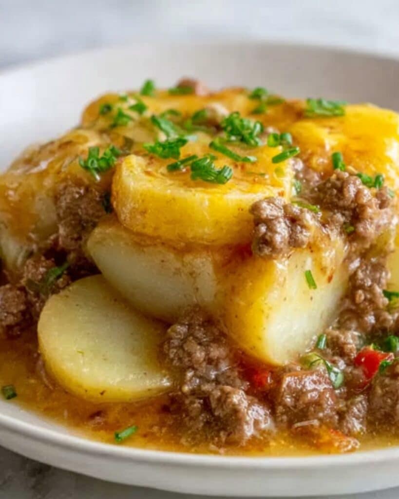 Cheesy Hamburger Rice Casserole Recipe