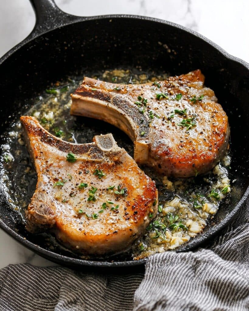 Garlic Butter Pork Chops Recipe