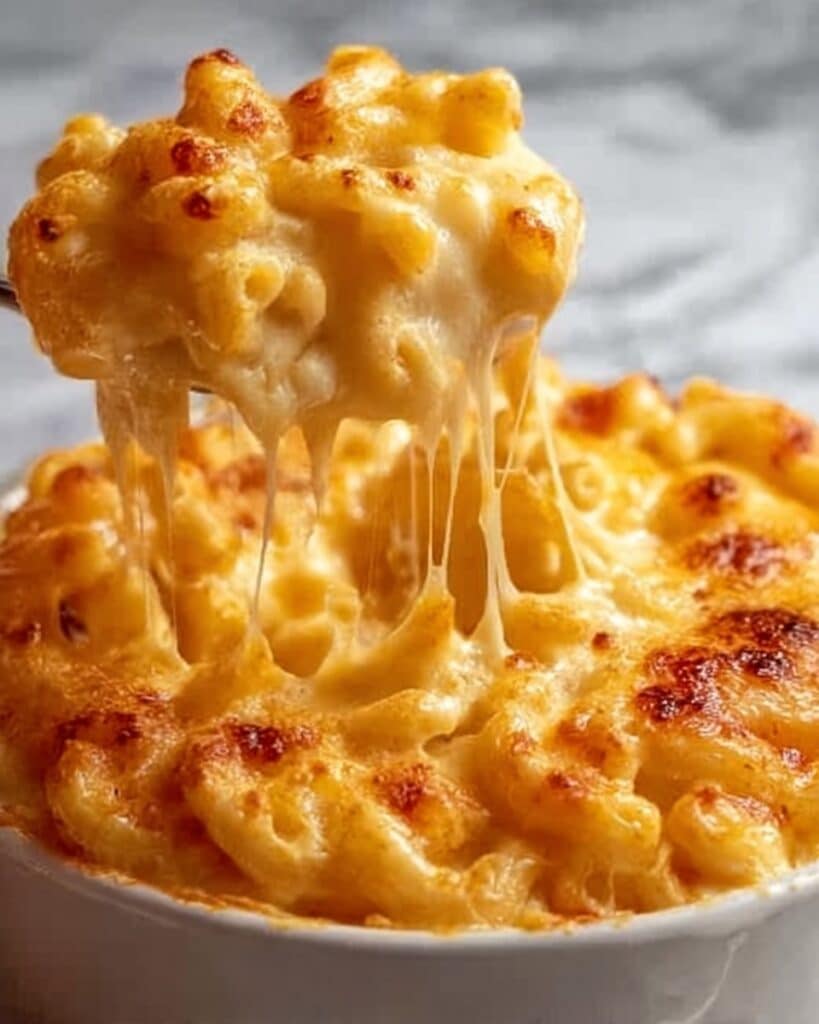 Creamy Cheddar Mac and Cheese with Crispy Panko Topping Recipe