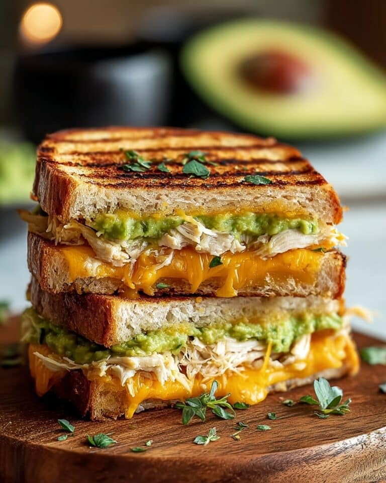 Creamy Chicken Avocado Melt Sandwich Recipe