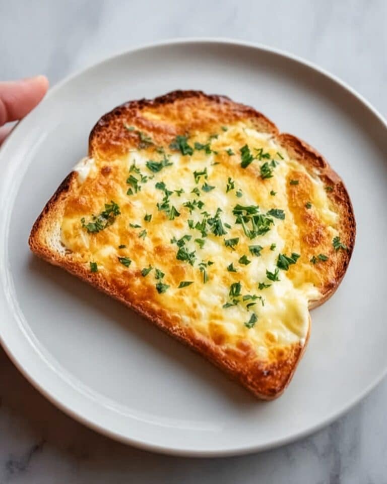 Cheesy Egg Toast with Herbs Recipe