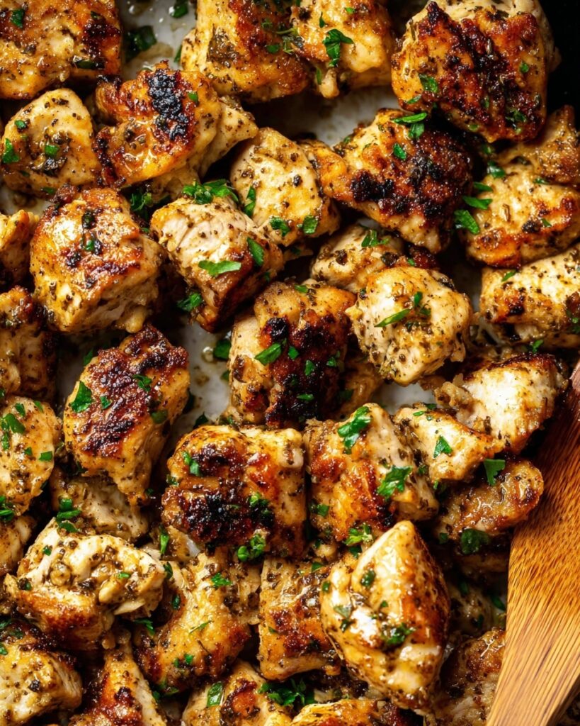 Garlic Parmesan Chicken Bites Recipe