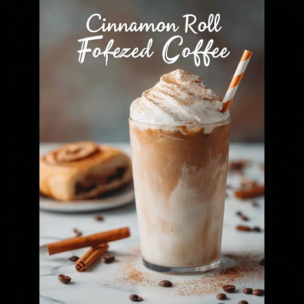Cinnamon Roll Frozen Coffee Recipe - Recipe Image