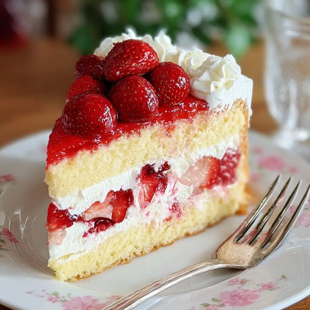 Strawberries and Cream Cake Recipe - Recipe Image