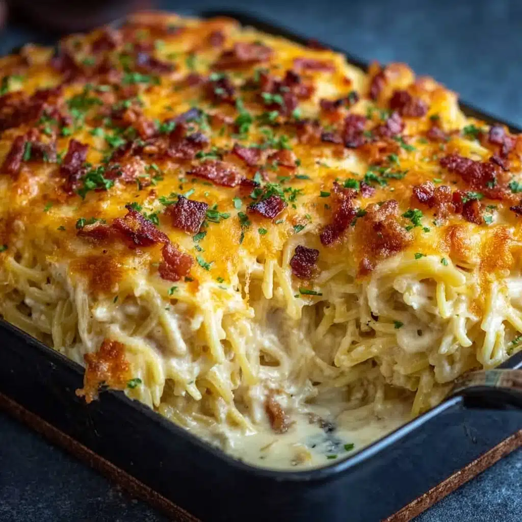 Creamy Southern Spaghetti Bake Recipe - Recipe Image