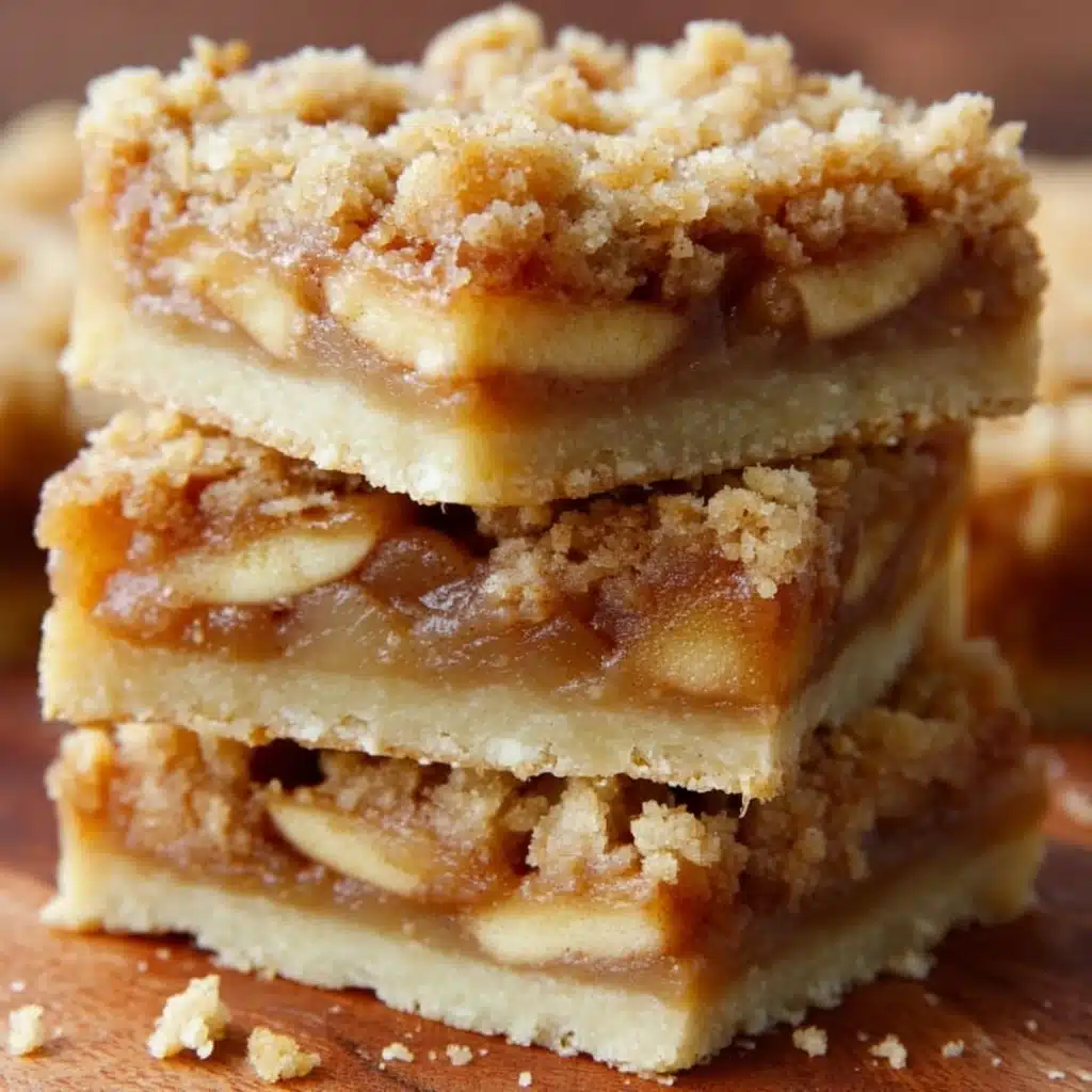 Apple Crisp Shortbread Bars Recipe - Recipe Image