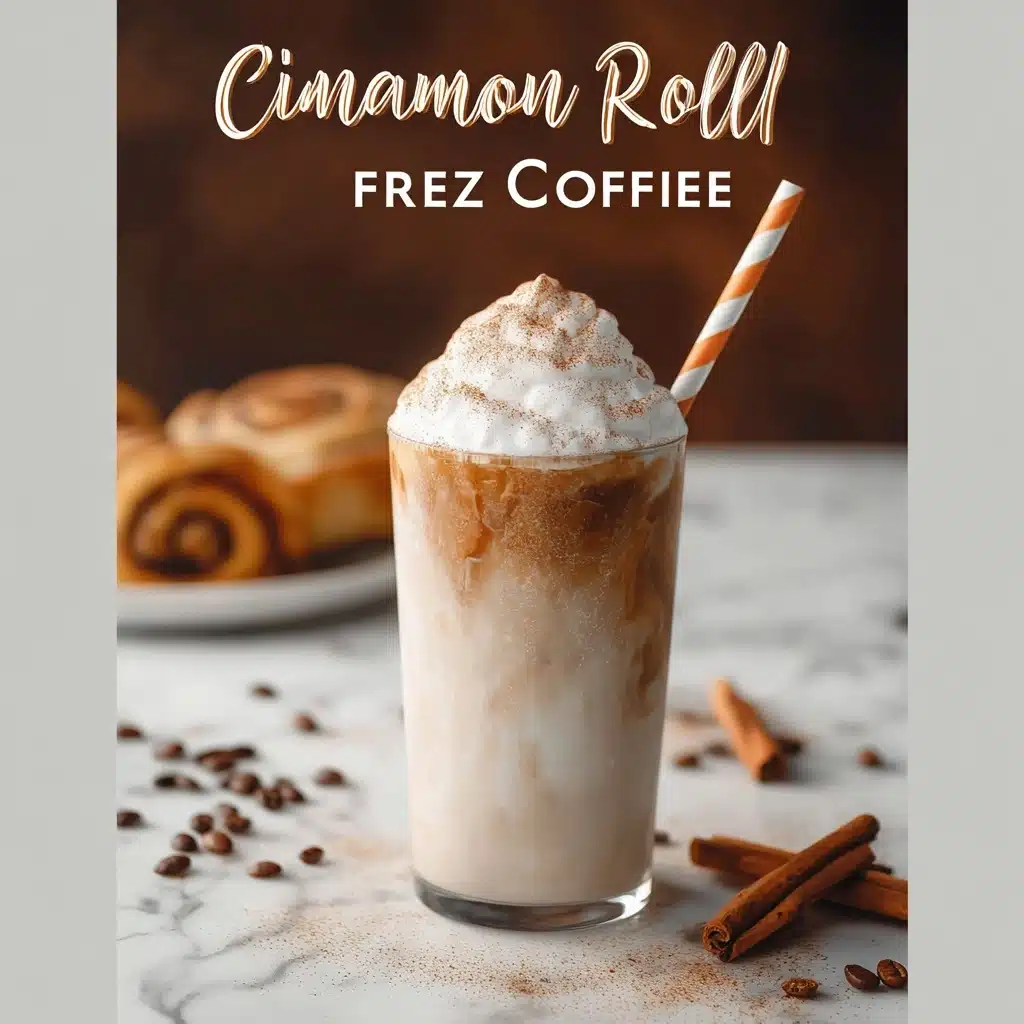 Cinnamon Roll Frozen Coffee Recipe - Recipe Image
