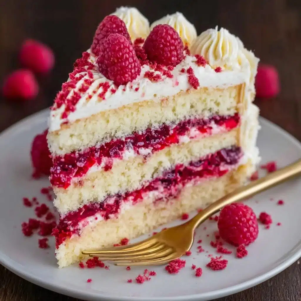White Chocolate Raspberry Dream Cake Recipe - Recipe Image