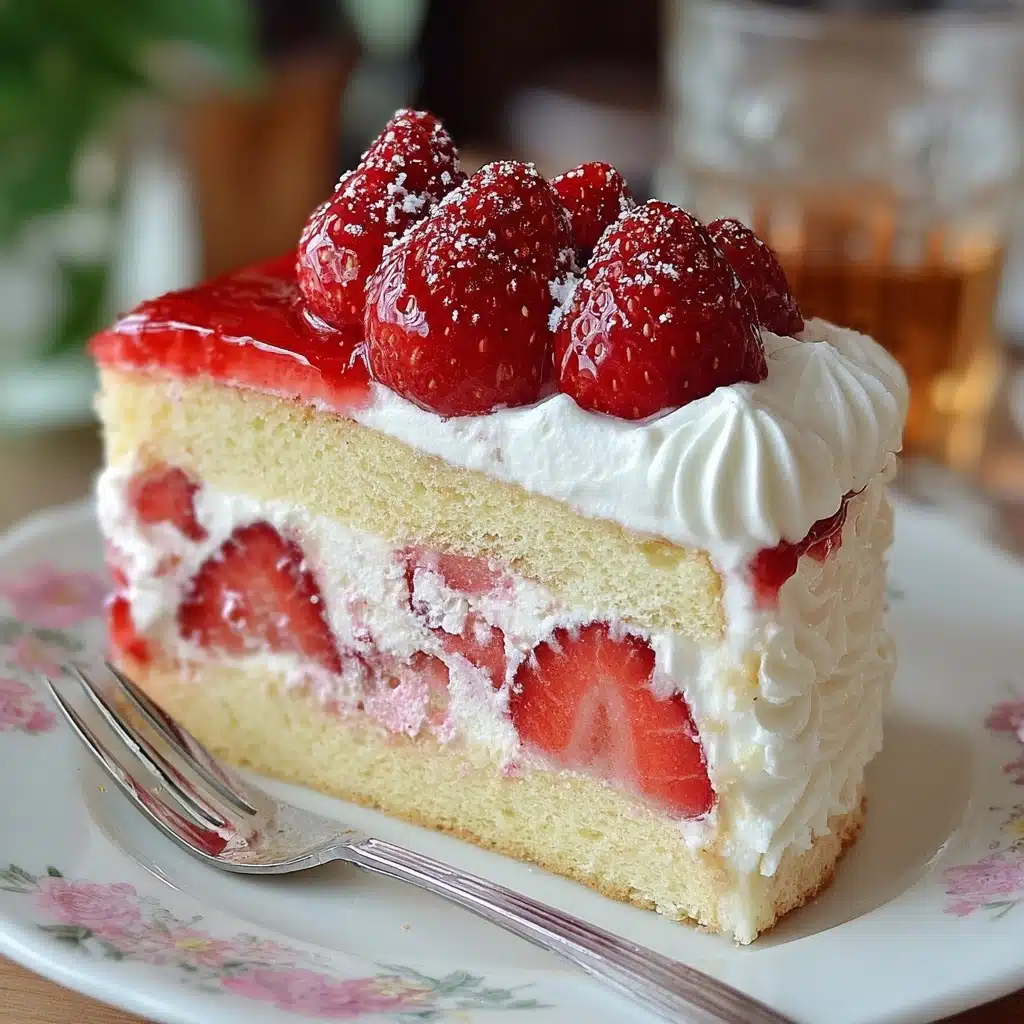 Strawberries and Cream Cake Recipe - Recipe Image