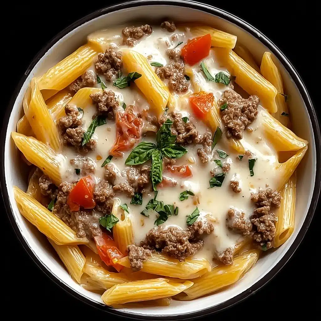 Creamy Rotel Pasta with Ground Beef Recipe - Recipe Image