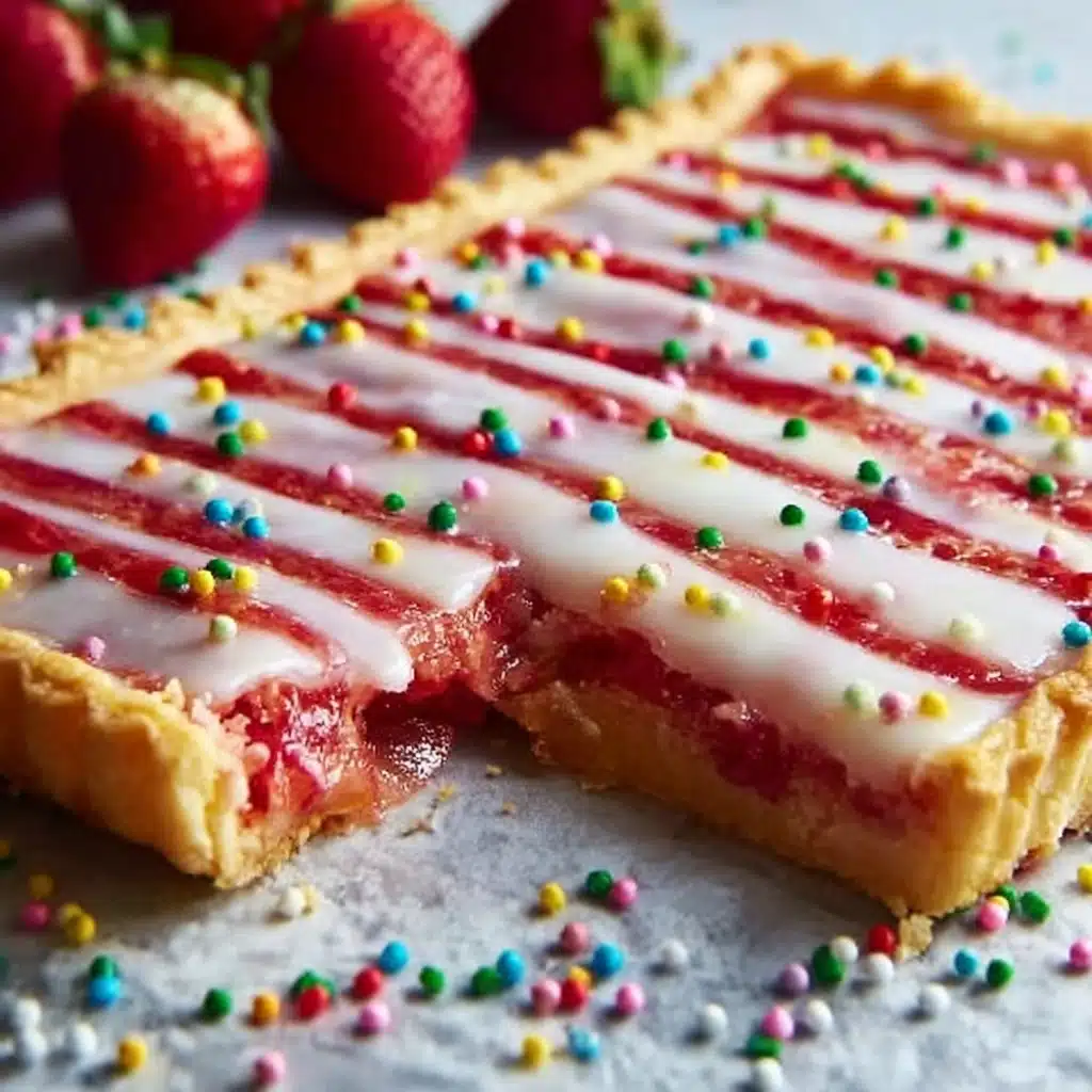 Strawberry Pop Tart Slab Pie Recipe - Recipe Image