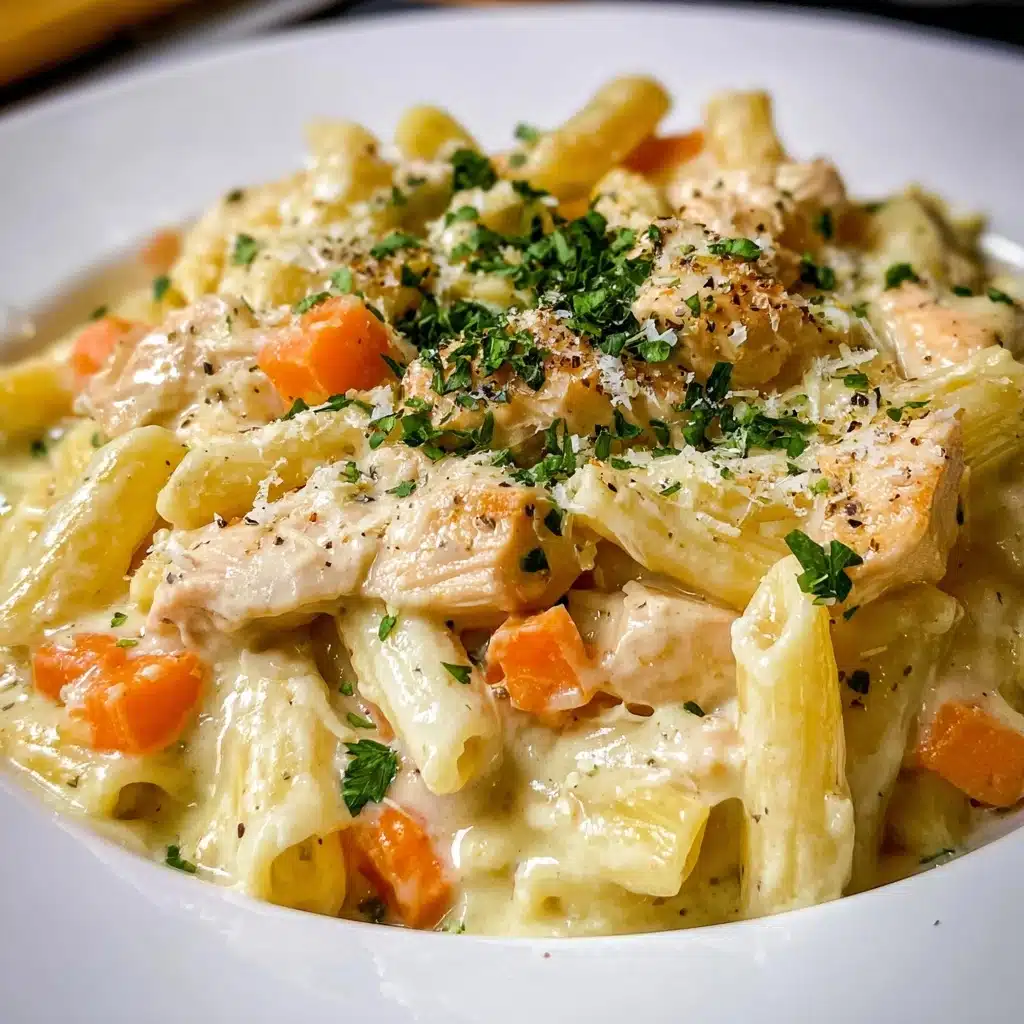 Creamy Chicken Pot Pie Pasta Recipe - Recipe Image