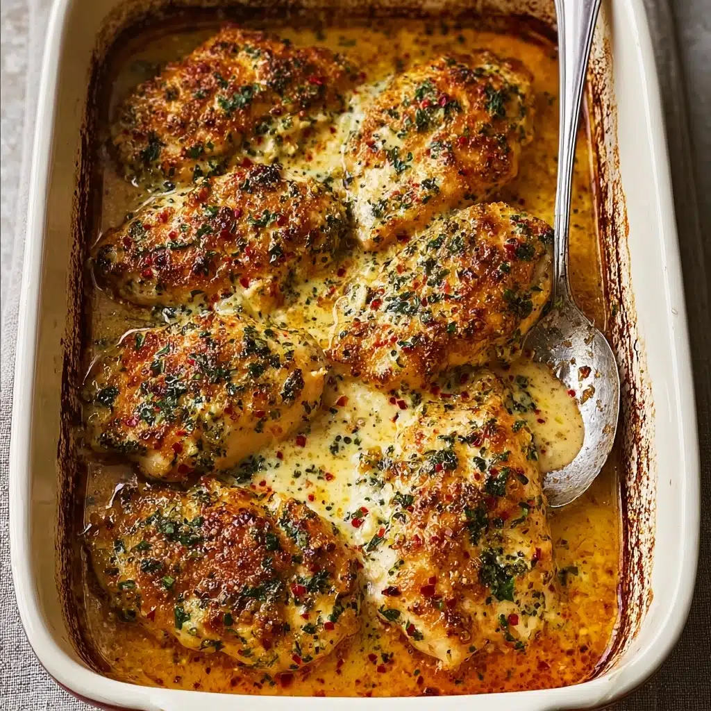 Easy Garlic Parmesan Chicken Bake Recipe - Recipe Image