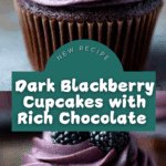 Dark Chocolate Blackberry Cupcakes Recipe