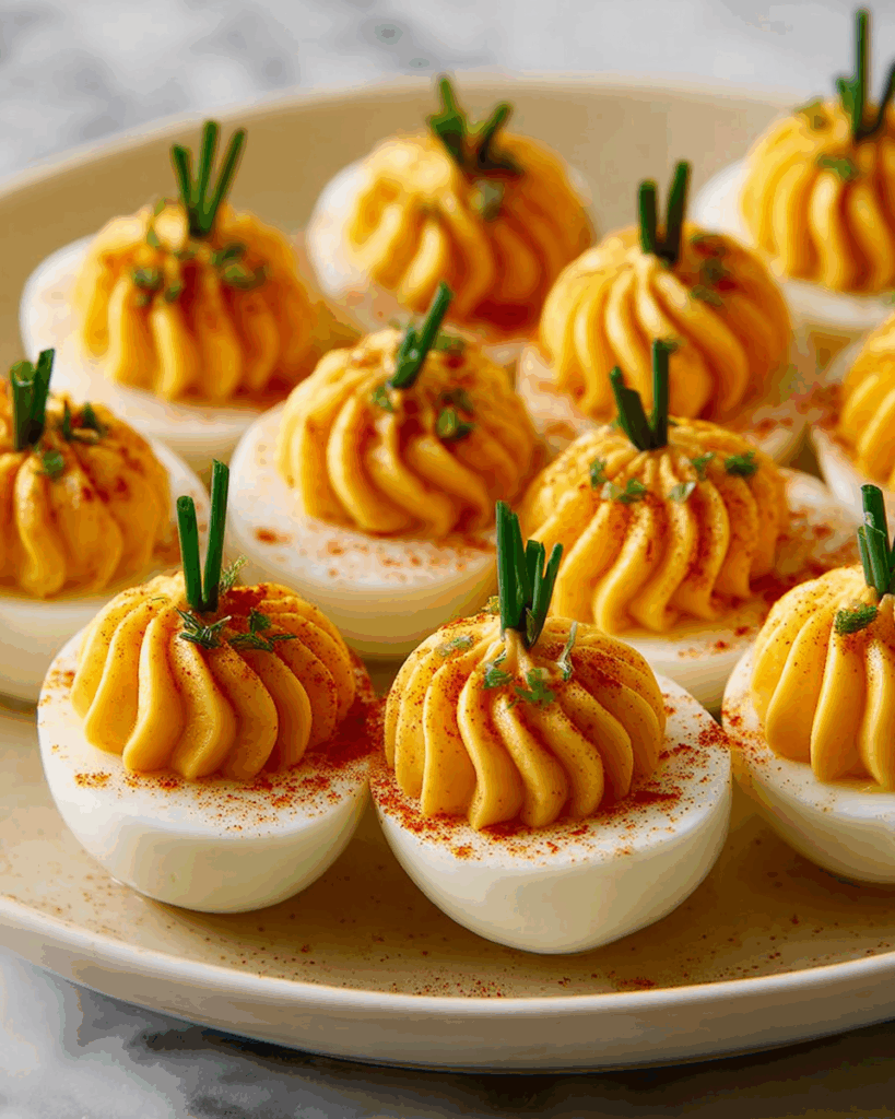 Pumpkin Patch Deviled Eggs Recipe