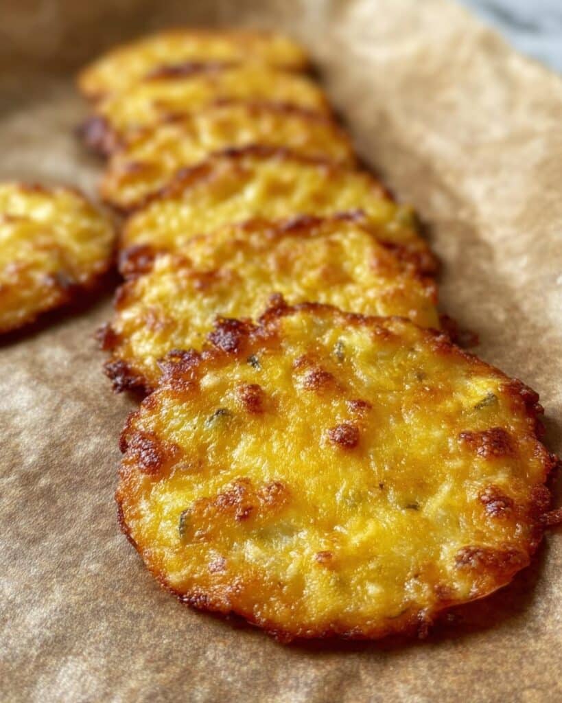 Low Carb Crispy Broccoli Cheese Rounds Recipe