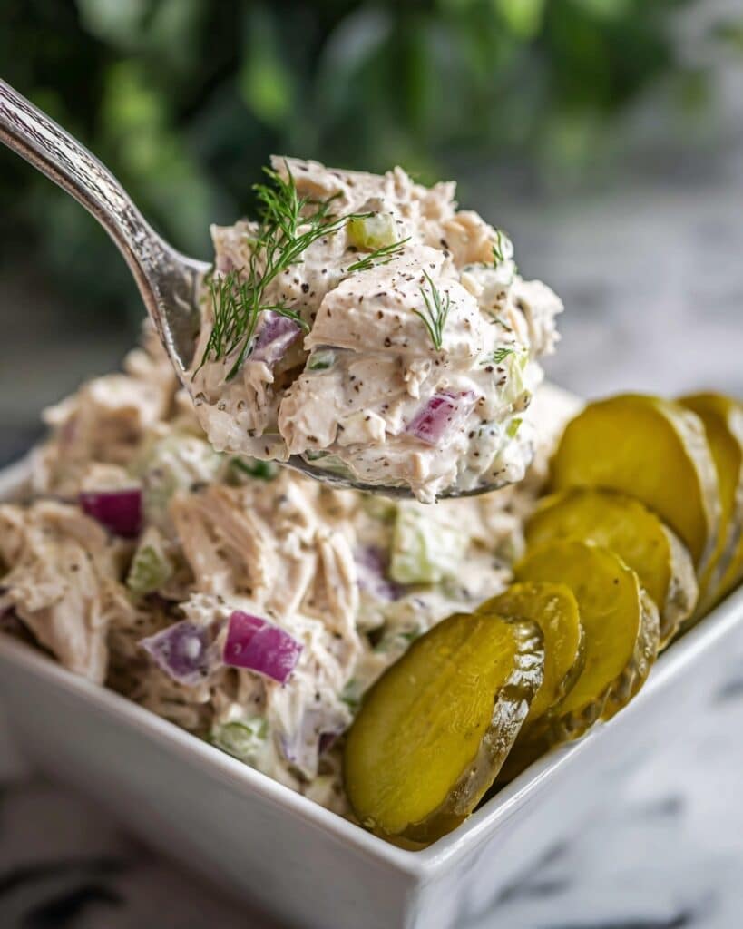 Savory Dill Pickle Chicken Salad Recipe
