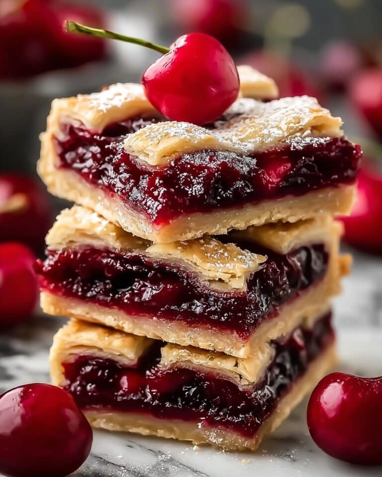 Easy Cherry Pie Bars Recipe