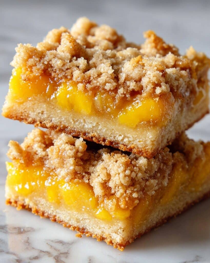 Heavenly Summer Peach Bars Recipe