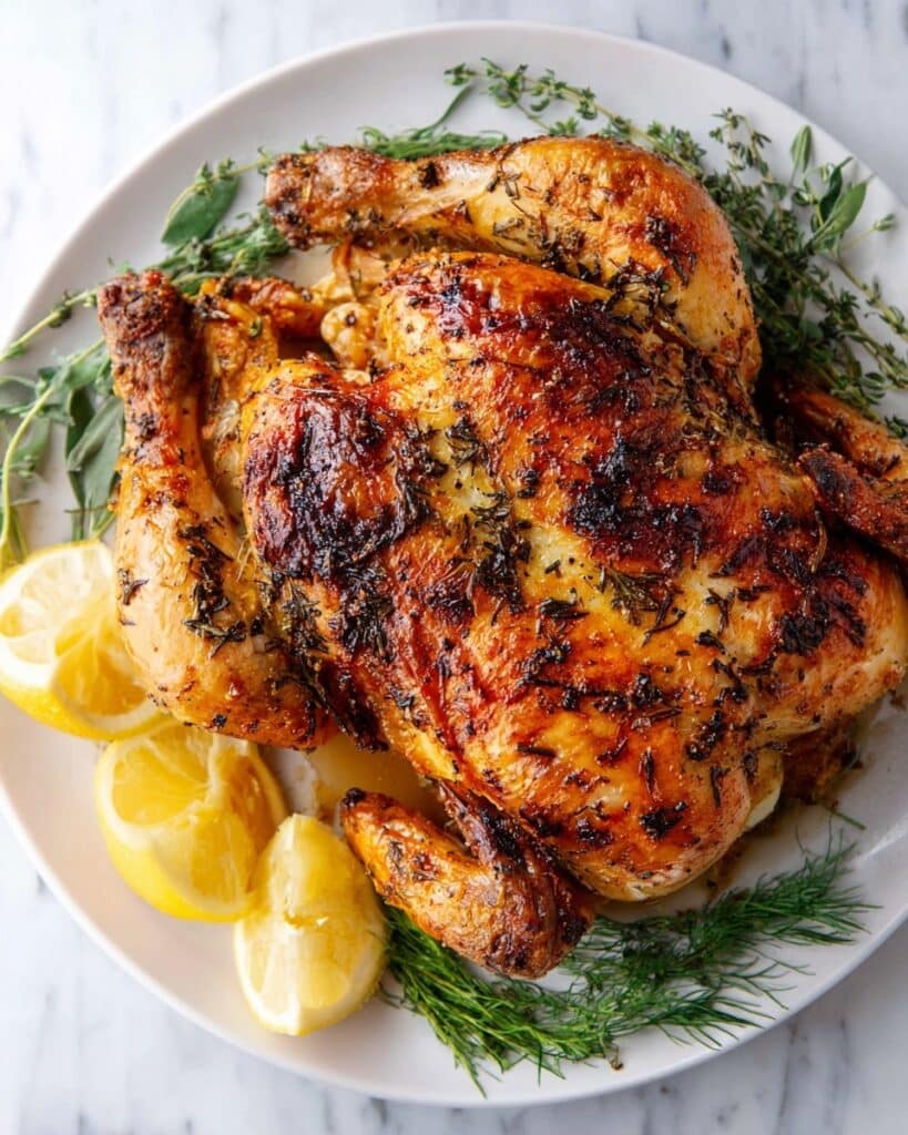 Classic Roast Chicken with Herbs Recipe